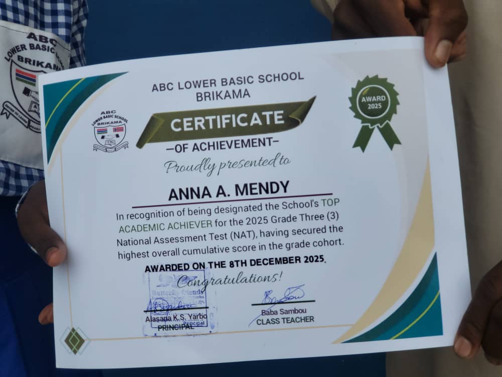 Anna A. Mendy – Top Academic Achiever